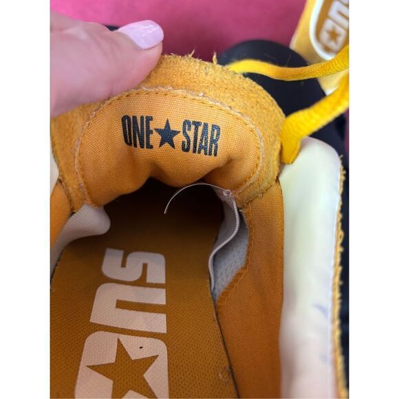 Converse Men's Yellow One Star Academy Pro Suede Lace Up Sneakers Size 7.5 - Picture 6 of 6